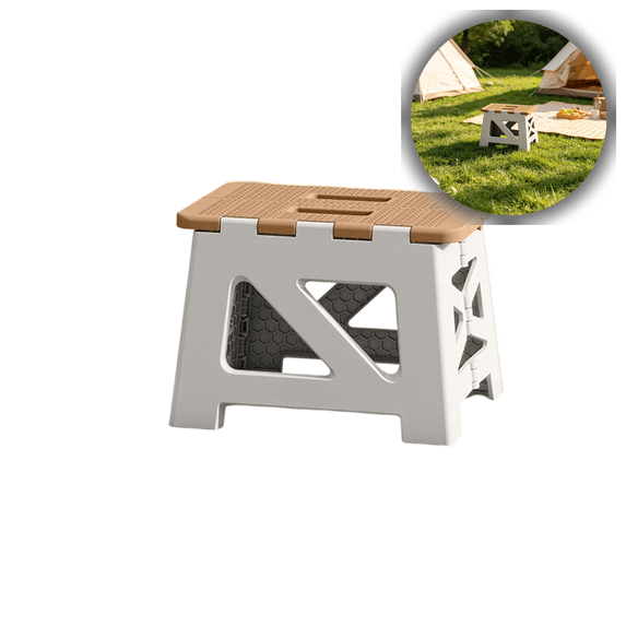 Heavy Duty Foldable Plastic Step Stool for Home, Office, and Outdoor Use – Portable Non-Slip Platform for Kitchen, Bathroom, Camping, and Travel