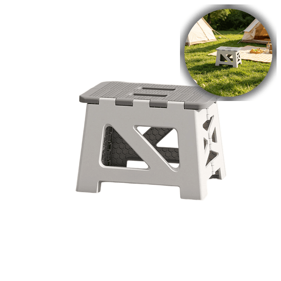 Heavy Duty Foldable Plastic Step Stool for Home, Office, and Outdoor Use – Portable Non-Slip Platform for Kitchen, Bathroom, Camping, and Travel