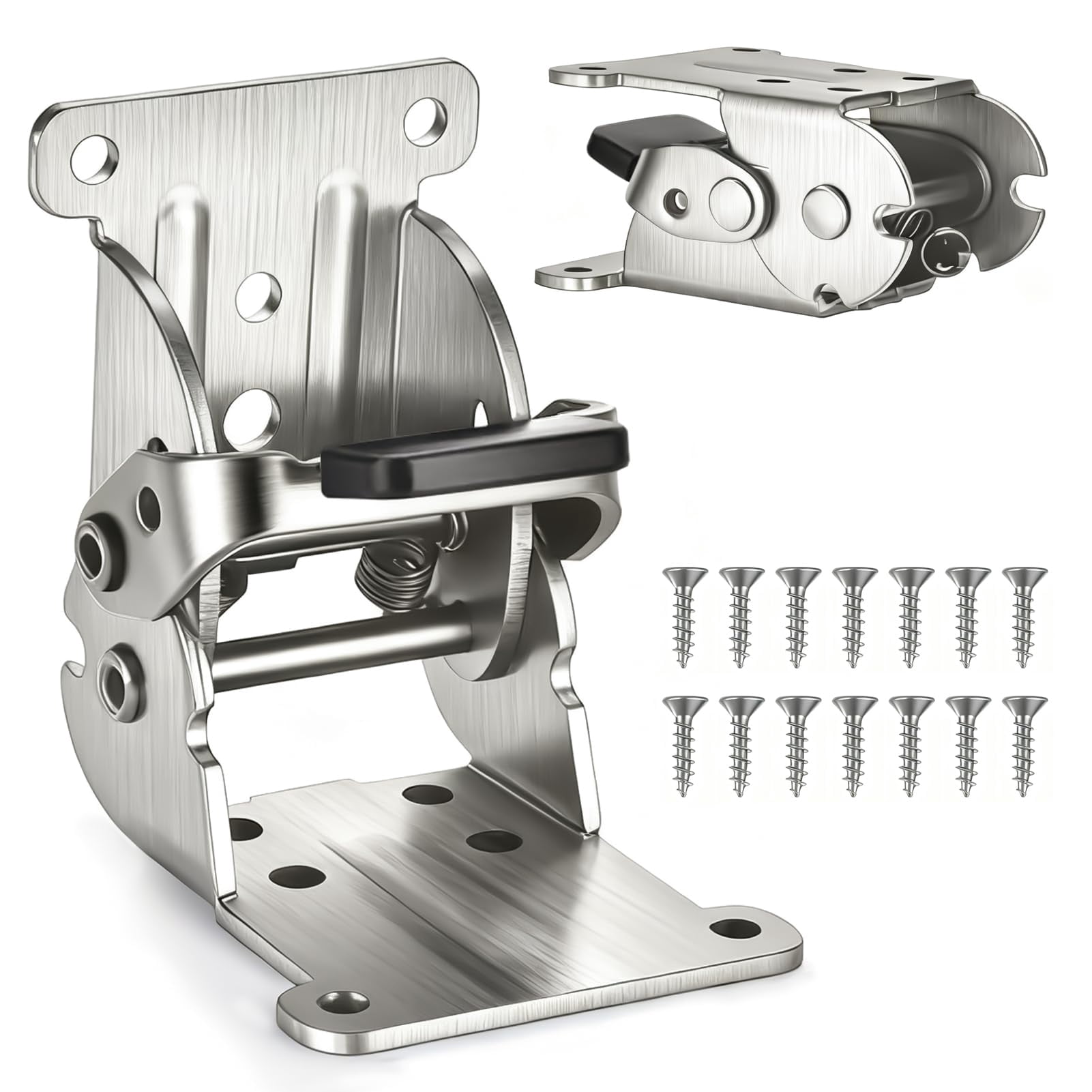 Heavy-Duty Folding Brakcets 0°-90°-180°, Table Foldable Hinge Invisible ...