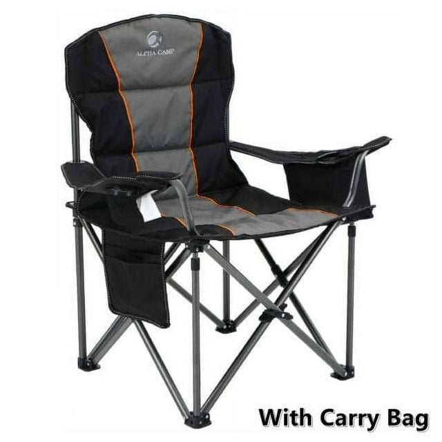 Alpha Camp Camping Chair, Black