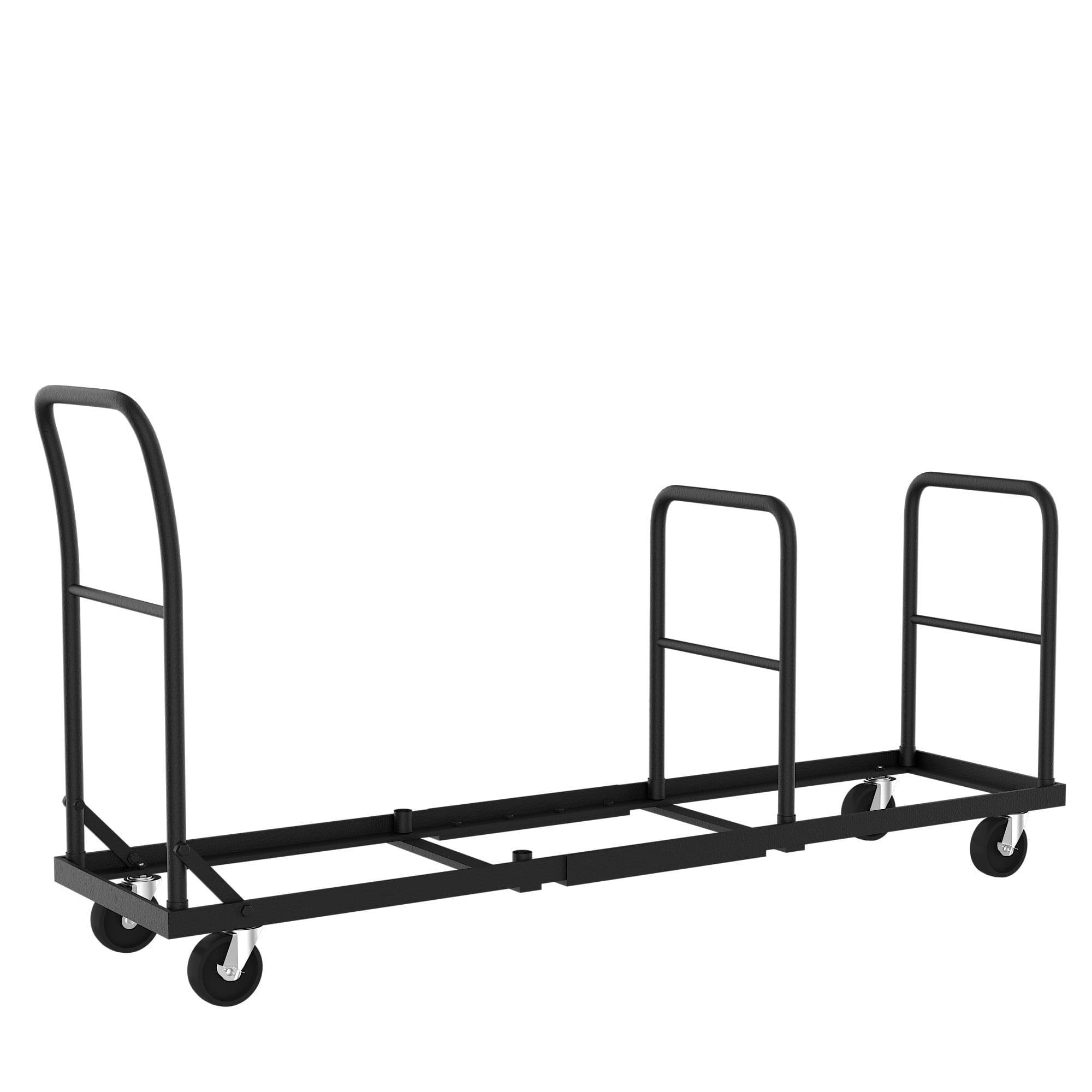 Heavy-Duty Folding Chair Cart with 1200LB Capacity, 77"x19.2"x40", Foldable Steel Hand Truck for Warehouse/Home Use