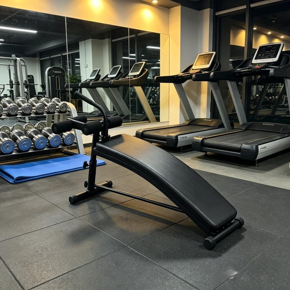 Heavy-Duty Folding Flat Bench for Home Gym – 600 lb Capacity, Compact Space-Saving Design, PU Padded with Non-Slip Feet – Black