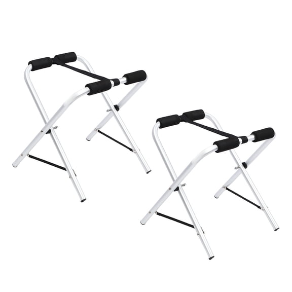 Heavy Duty Folding Kayak Stand 150 Lb Capacity Portable Canoe Storage Rack 17 Inches / 43.2 cm High Rustproof Aluminium Outdoor Stand Up Paddle Board Cradle Holder 2 Pack