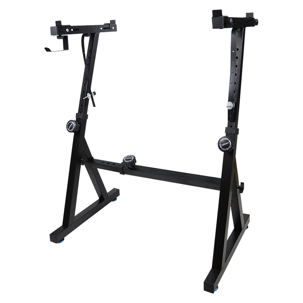 Heavy Duty Folding Keyboard Stand,Sturdy Reinforced Z Design w/ Adjustable Width & Height, Digital Piano Stand, Fits 54-88 Key Electric Pianos & Used for Travel & Storage,250 Pounds Load Capacity