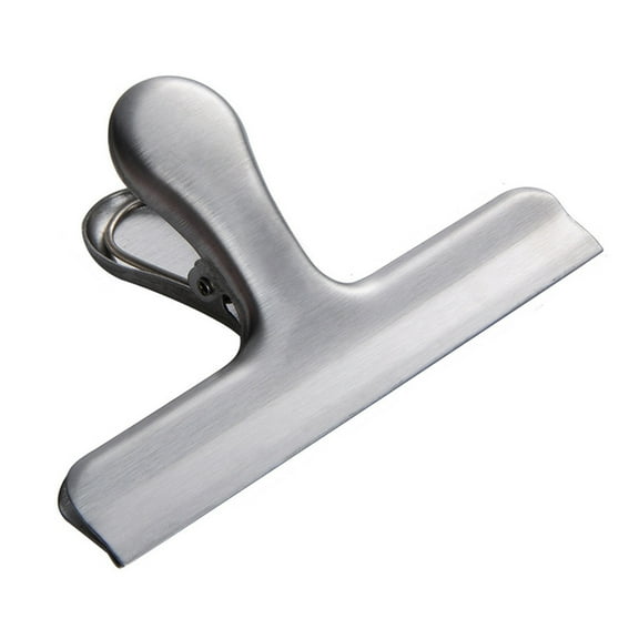 Heavy-Duty Food Bag Clip Stainless Steel Chip Clips Air Tight Seal Grip Clips for Home Snacks, Bread