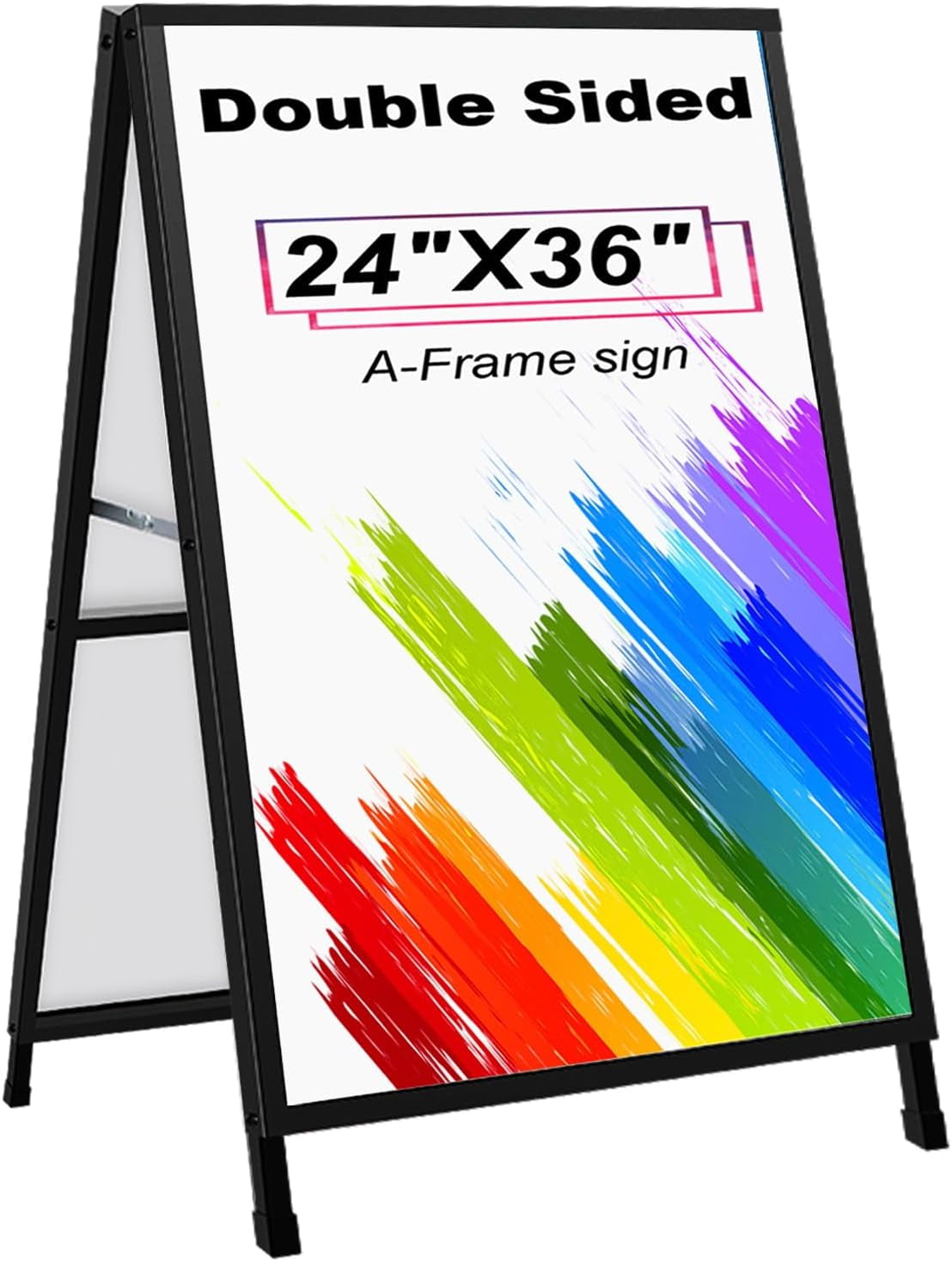 Heavy Duty A Frame Sidewalks Signs 24 x 36 Inch, Double-Sided Metal ...