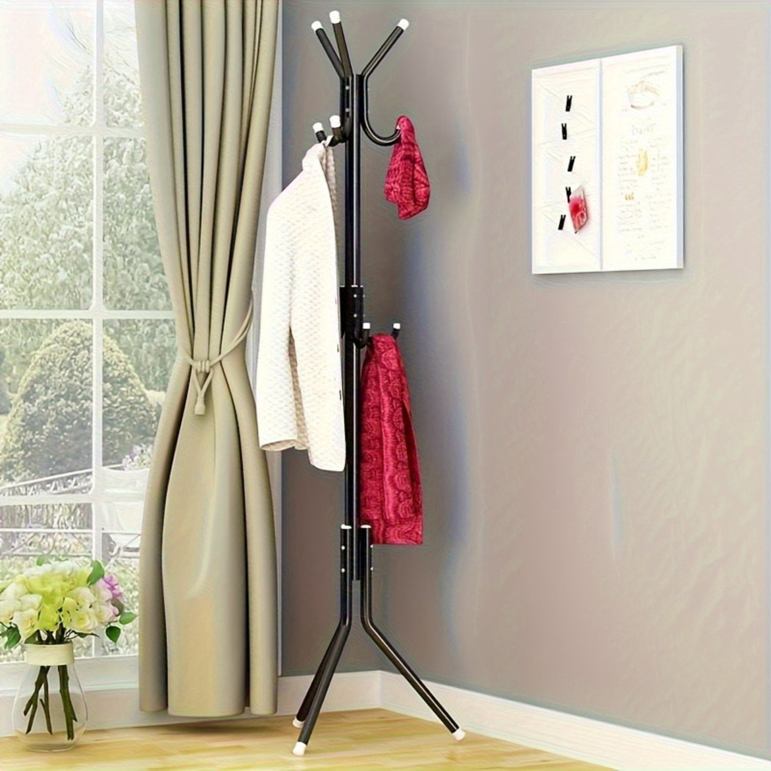Heavy Duty Freestanding Metal Garment Rack, 100 Lbs Load Capacity ...