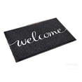 thumbnail image 1 of Heavy Duty Front Doormat Outdoor Entrance Rug PVC Welcome Mat Dirt Trapper Waterproof Entryway Porch Decor 23.6x15.7 Black, 1 of 6
