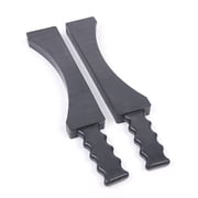 Heavy-Duty Front End Wheel Alignment Turn Plates with 360-Degree Rotation, 6613lbs Capacity, Rubber Transition Blocks for Easy Adjustment