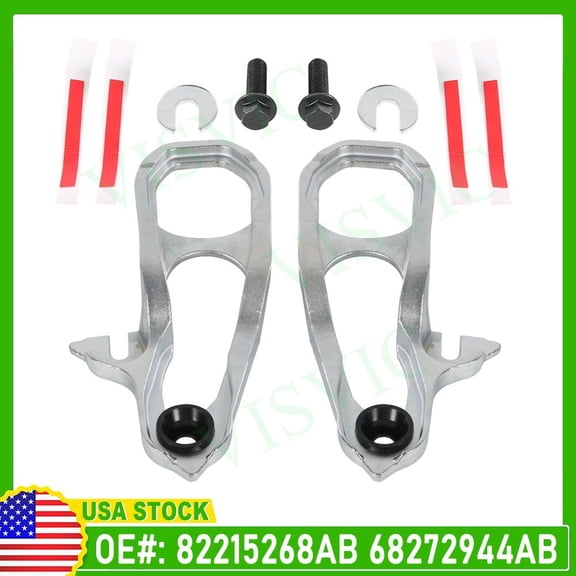 Heavy Duty Front Red Tow Hooks W/ Hardware For Dodge 2019 -2021 Ram 1500 DT