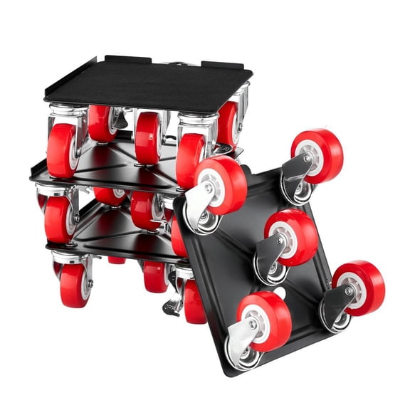 Heavy Duty Furniture Dolly Set 3474 Lbs Max Load Carbon Steel Furniture Movers with 5 360° Swivel Wheels & Brakes Furniture Lifter Slider Tool Kit for Appliances Sofa Fridge Washing Machine