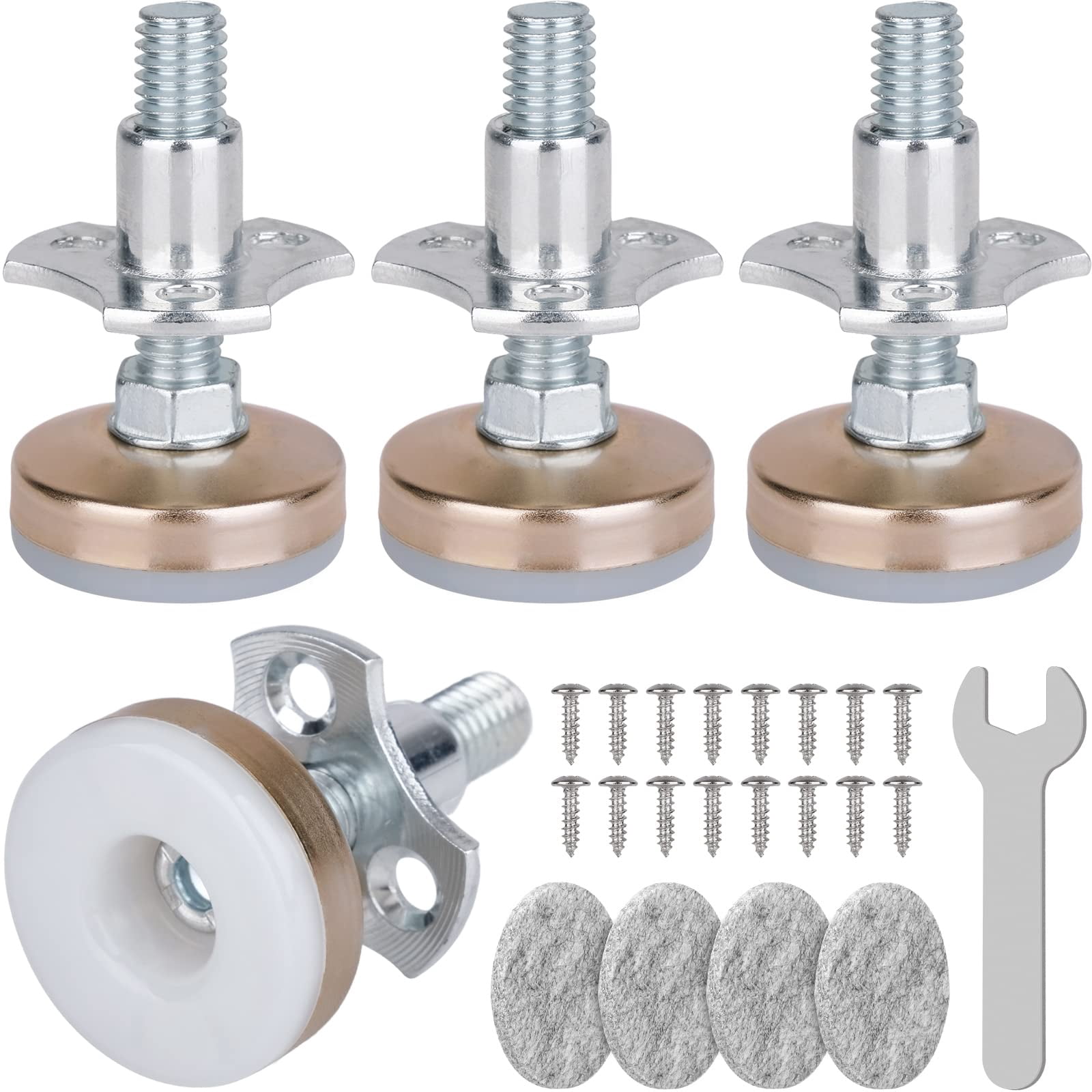 Heavy Duty Furniture Levelers 3/8''-16 Thread w/ T-Nut Furniture ...