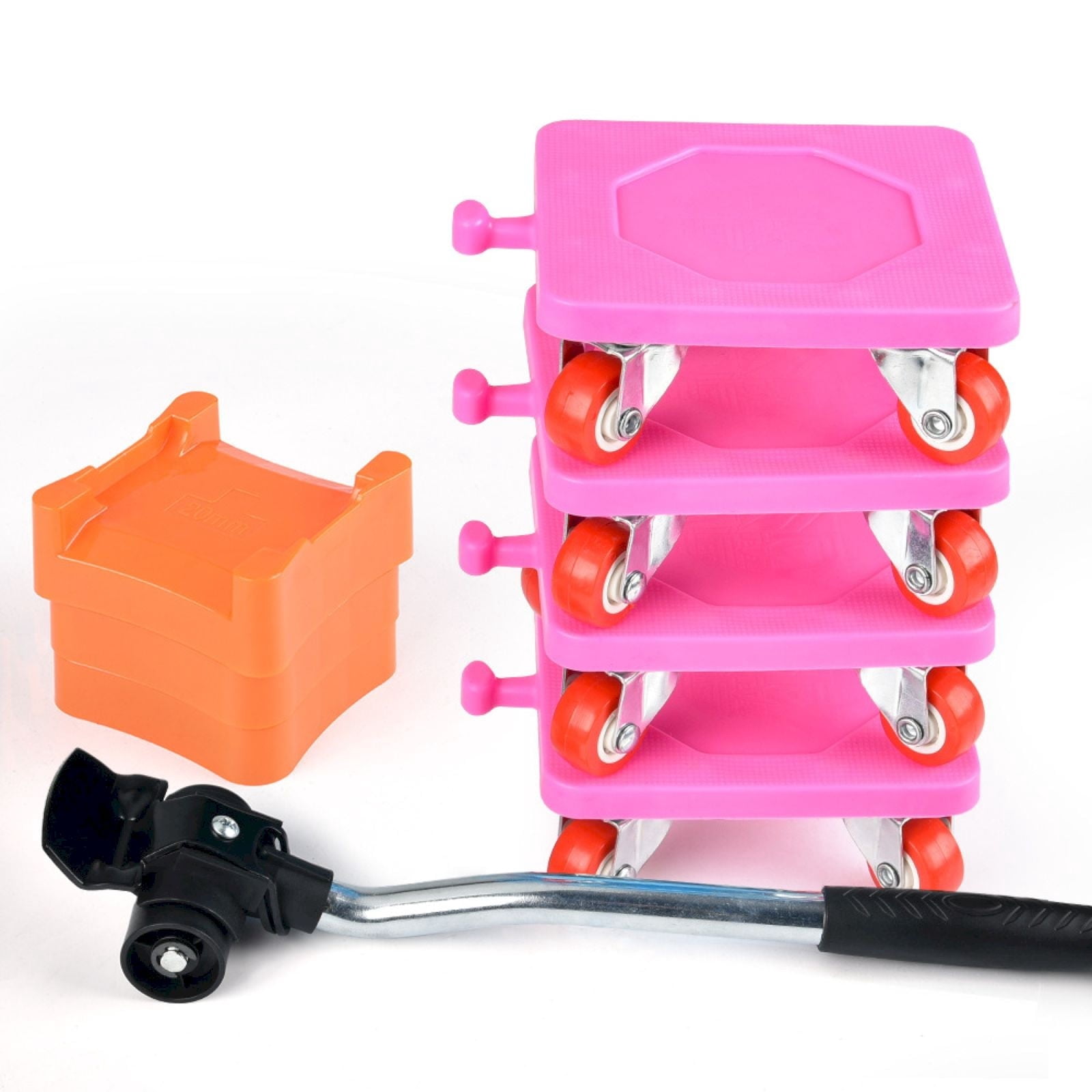 Heavy Duty Furniture Mover Lifter Set With 4 360° Rotatable Rubber Wheels Upgrade Large Panel Moving Tool For Heavy Furniture Home Moving Anti-Slip Stable Support Easy Moving Accessory