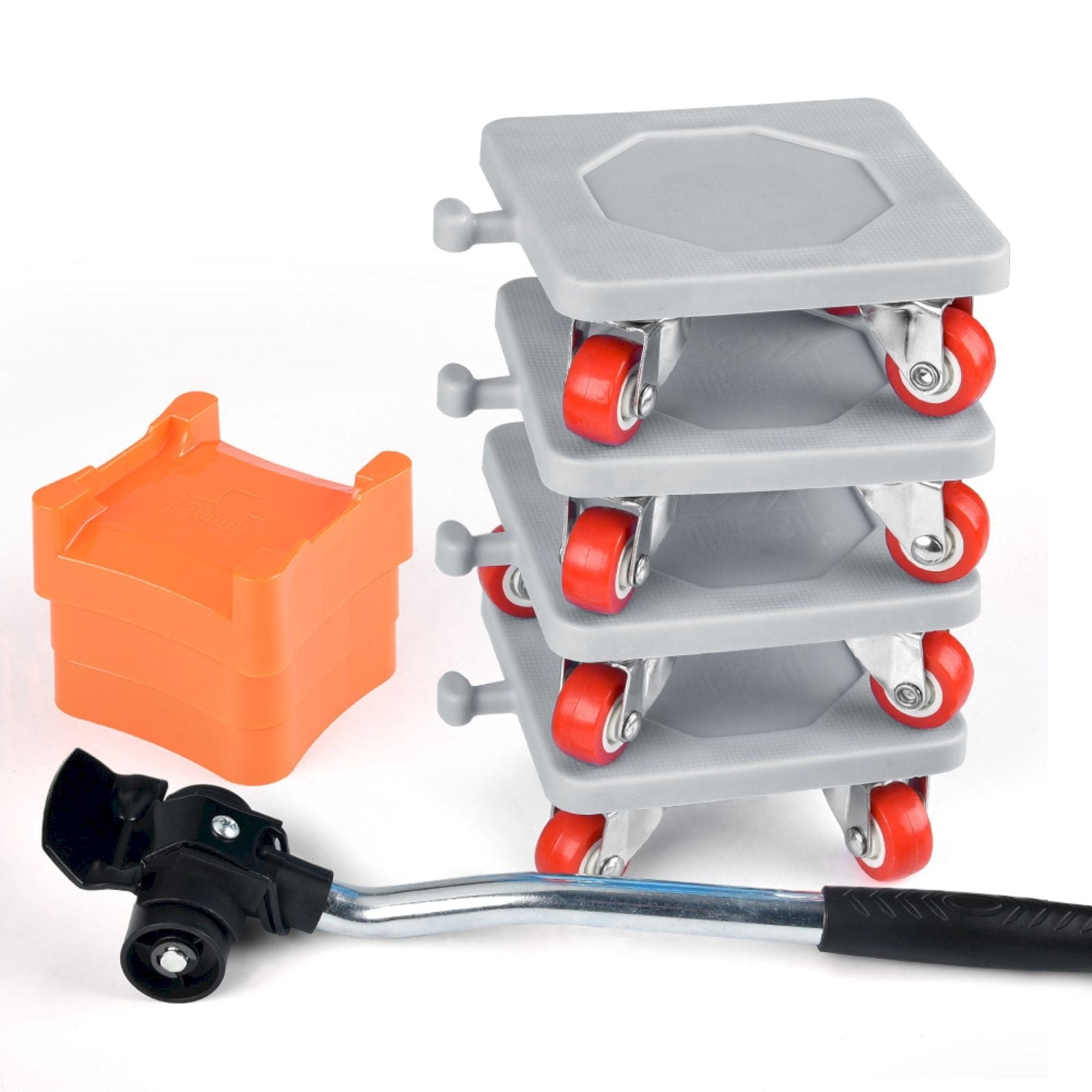 Heavy Duty Furniture Mover Lifter Set With 4 360° Rotatable Rubber Wheels Upgrade Large Panel Moving Tool For Heavy Furniture Home Moving Anti-Slip Stable Support Easy Moving Accessory