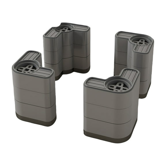 Heavy Duty Furniture Risers 4 Pack, Non-Slip Bed and Sofa Lifts, Durable Corner Support for Home and Office Use