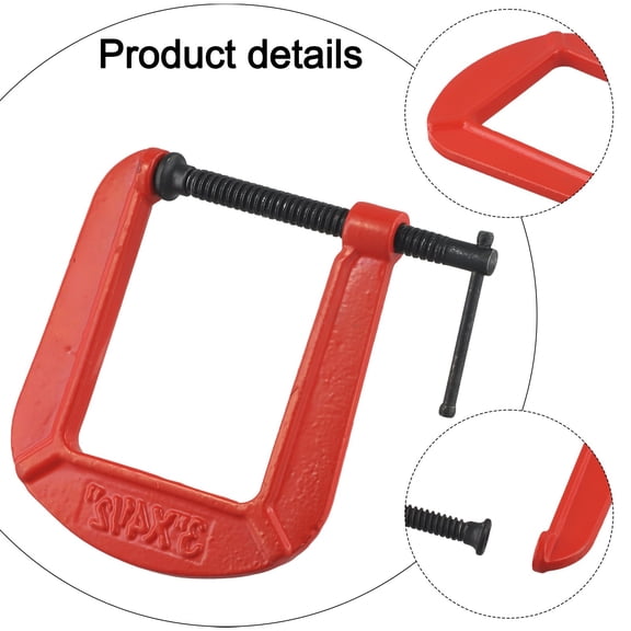 Heavy Duty G-Type Clamp Woodworking Fixture Strong Jaw Fixing Wooden Strips A