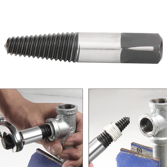 Heavy Duty G1/2 Inch Cast Steel Pipe Extractor, Professional Broken Bolt and Damaged Screw Removal Tool (0.5 in / 1.27 cm)