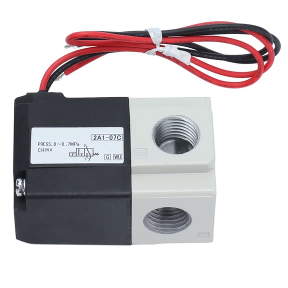 Heavy Duty G1/4 Air Vacuum Pneumatic Solenoid Valve 2 Position 3 Way Electronic Boost Control Valve 12V High Performance Aluminum Alloy Valve