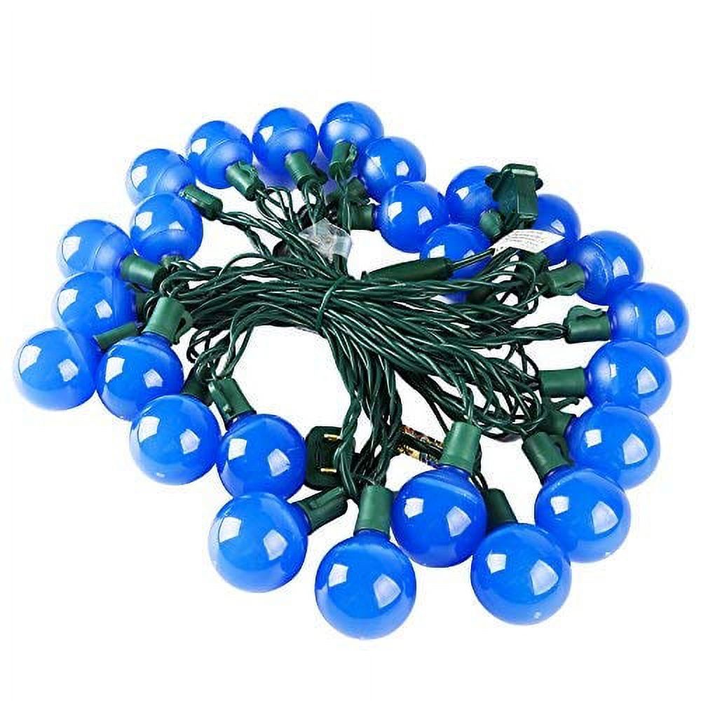 (Heavy Duty) G40 Globe Outdoor String Lights Blue,17 Ft 25 LED