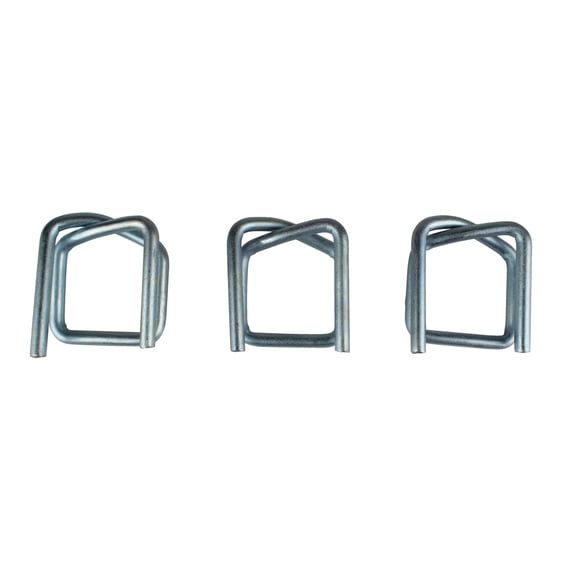 Heavy Duty Galvanized 1/2" Wire Buckles for Cord Strapping - Box of 1,000 - P12WB3-GA
