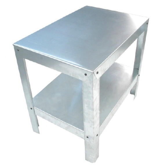 Heavy-Duty Galvanized Steel 2-Shelf Multi-Use Work Bench