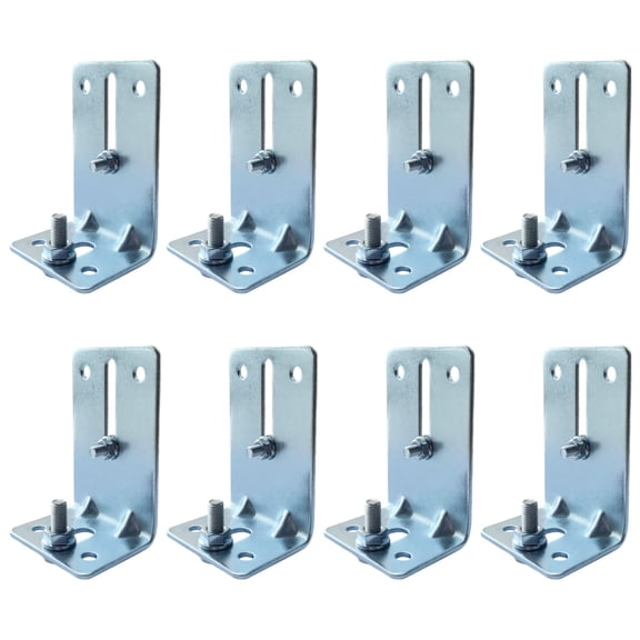 Heavy Duty Garage Door Track Jamb Bracket Set J6 8 Pack with Screws Nuts