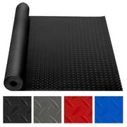 Heavy Duty Garage Floor Mat Rolls Diamond Plate Thickened PVC Non-Slip Garage Flooring Roll