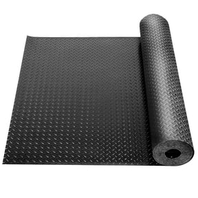 Heavy Duty Garage Flooring Mat Roll 2.9MM Thick Anti-Slip Trailer Floor Covering Raised Mat