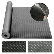 Heavy Duty Garage Flooring Mat Roll Trailer Floor Covering Raised Anti-Slip Mat