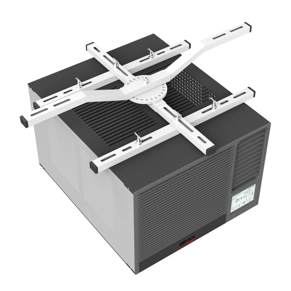 Heavy Duty Garage Heater Ceiling Mount Bracket 200 lb – Flush Mount with 360° Rotation, Fits 16" & 24" Joists, Vibration Resistant Heater & AC Mount, 35.4" W x 27.5" D