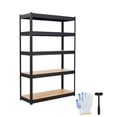 thumbnail image 1 of Heavy Duty Garage Metal Storage Shelving Units,48x24x72 Inch, 5-Tier Adjustable Storage Shelves,Loads 3000 LBS,Adjustable Garage Storage Shelving, Metal Storage Utility Racks Shelf Unit, 1 of 8