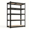 thumbnail image 1 of Xiweot Heavy Duty Garage Shelves, 5-Tier Metal Storage Shelves with Adjustable Steel Rack, 60"H Freestanding Storage Rack 2000 LBS Industrial Shelving Unit for Basement, Warehouse, Workshop, Pantry, 1 of 7