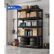 Heavy Duty Garage Shelving Unit Metal Shelves, 5-Tier Adjustable Shelves Metal Storage Rack, Utility Shelves Storage Shelves for Garage Kitchen