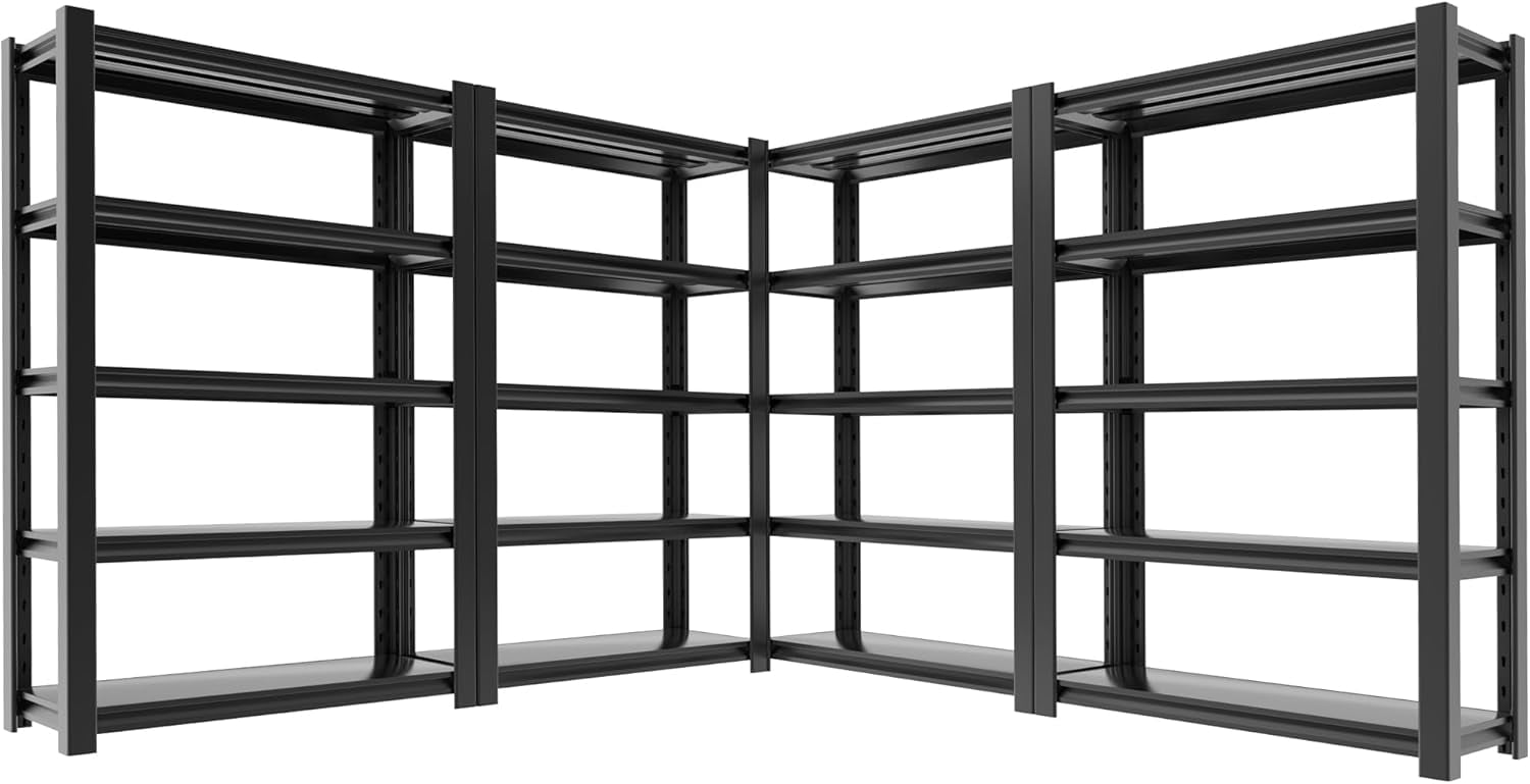 Heavy Duty Garage Shelving Unit – Adjustable Metal Storage Rack ...