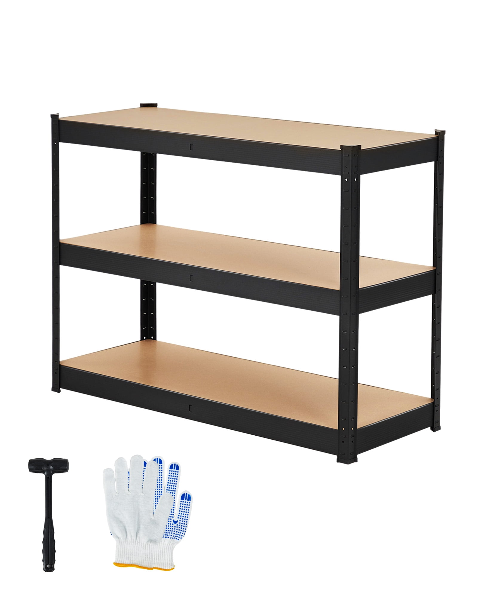 Loading Capacity Sign Heavy Duty Garage Shelving Units 48x18x36, 3-Tier Adjustable Metal ...