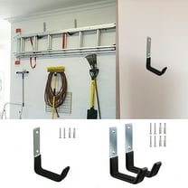 Heavy Duty Garage Storage Hooks, Steel Wall Mount Hooks with Pvc Coating, 50lb Weight Capacity for Ladders Bikes Tools, Organize Garage Basement Workshop with Durable Utility Hooks for Heavy