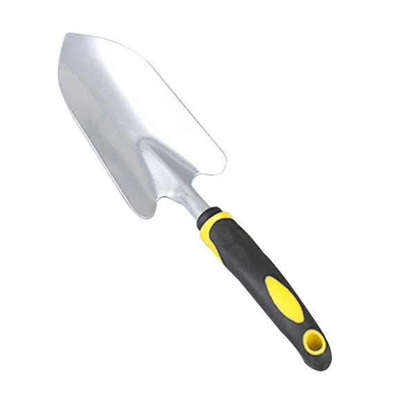 Heavy Duty Garden Hand Shovel with Ergonomic Rubber Handle for Digging Planting and Transplanting Outdoor Tool 12.4 Inch