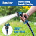 thumbnail image 1 of Heavy Duty Garden Hose 5/8" 50FT - Leakproof Rubber Water Hose with 10 Function Sprayer, 1 of 5