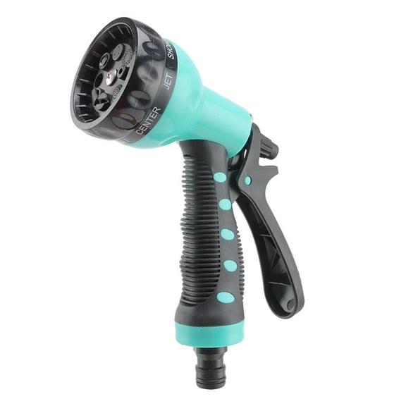 Heavy Duty Garden Hose Nozzle Sprayer, Metal Water Hose Head with 8 Adjustable Spray Patterns, High Pressure Hand Sprayer Attachment for Car Washing, Plant & Lawn Watering, Pet Cleaning