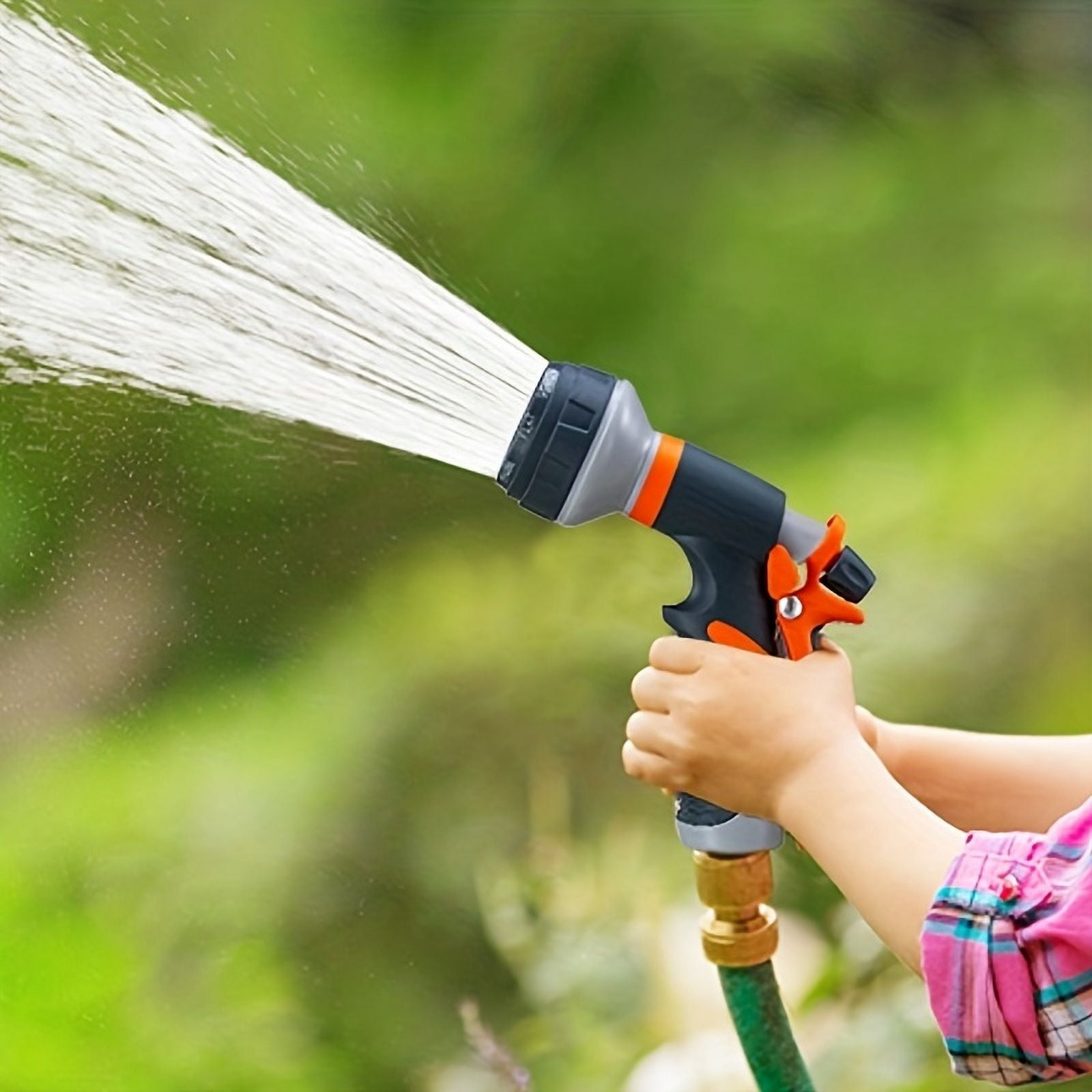 Heavy Duty Garden Hose Nozzle with 8 Adjustable Watering Patterns, Multifunctional High Pressure Sprayer for Lawn, Garden Care, and Vehicle Washing