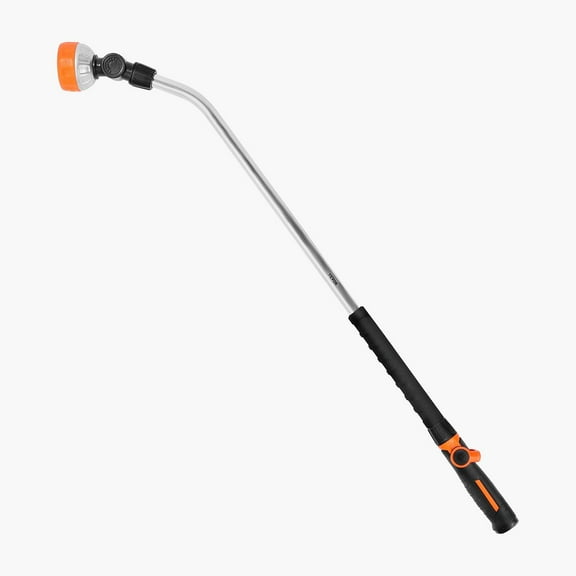 Heavy Duty Garden Hose Wand 36 Inch Long with 8 Adjustable Spray Patterns, 180 Swivel Head, Thumb Control Water Flow, Leak-Free 3/4 Inch Connection, Durable Aluminum Alloy for Garden Lawn
