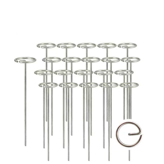 Heavy-Duty Garden Staples 100-Pack, 3mmx15cm Galvanized G-Pins, Rust-Resistant U-Shaped Ground Stakes for Landscape Fabric, Tarps & Tent