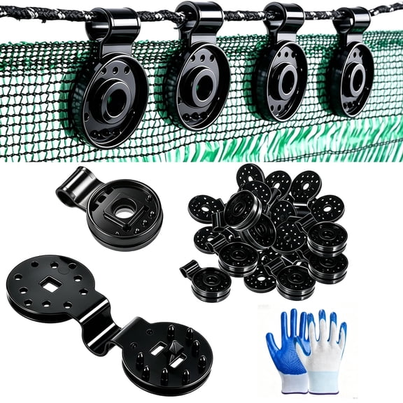 Heavy Duty Garden Tarp Clips, Shade Cloth Clips, Plastic Tarp Clips Lock Grip for Garden Patio Awning Fabric Clamp