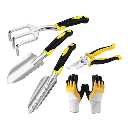 Heavy Duty Garden Tool Sets Ergonomic Handle Non Tool Kit for Turning Aerating