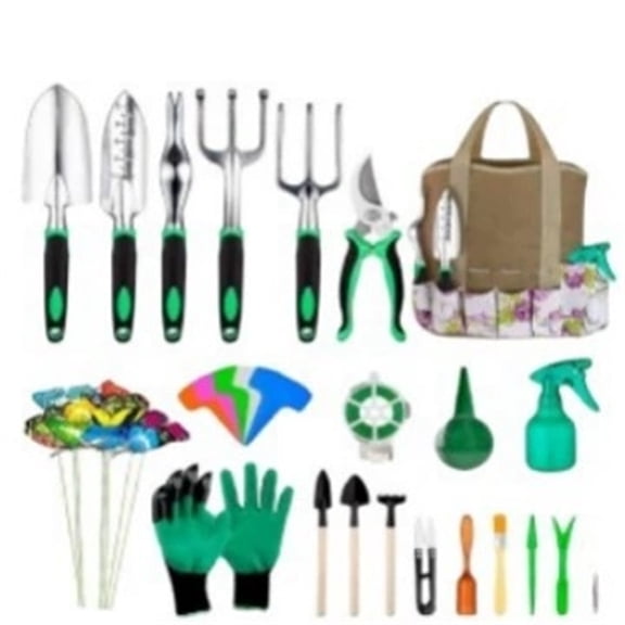 Heavy Duty Gardening Kit with Hand Tools for Planting and Digging, Complete Set for Garden Weeding and Outdoor Plant Care Tasks, Durable Garden Tools for Raised Bed and Flower Bed Work
