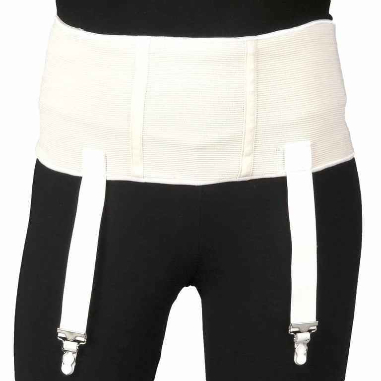 Heavy Duty Garter Belt for Compression Stockings, White, X-Small, Size: XS