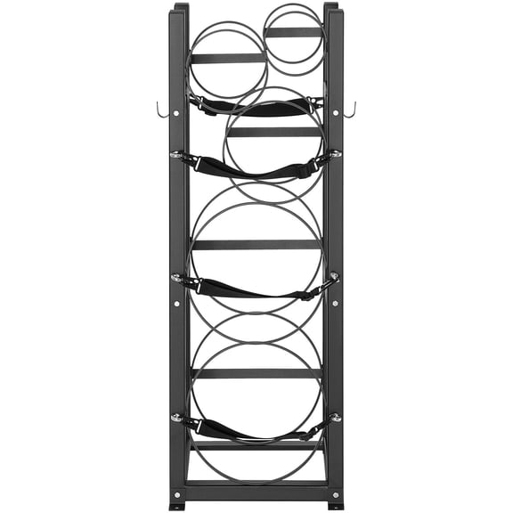 Heavy Duty Gas Cylinder Rack Holder for Refrigerant, Oxygen, Nitrogen Tanks - 2 Large&3 Small Bottle Storage Organizer Stand