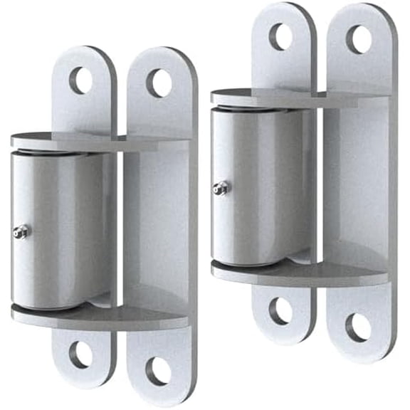 Heavy Duty Gate Hinges Bolt on Gate and Post, 7'' Face Mount Lubricable Weld on Hinges with Needle Roller Bearing for Large Metal and Wood Heavy Driveway Gates (2 Pack - Silver)