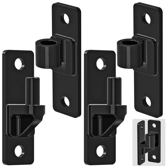 Heavy Duty Gate Hinges, Steel Hinges with Electroplated Coating, 2-Pack Wall Mount Female & Male Hinges for Fences & Farm Gates, 600 lbs Capacity