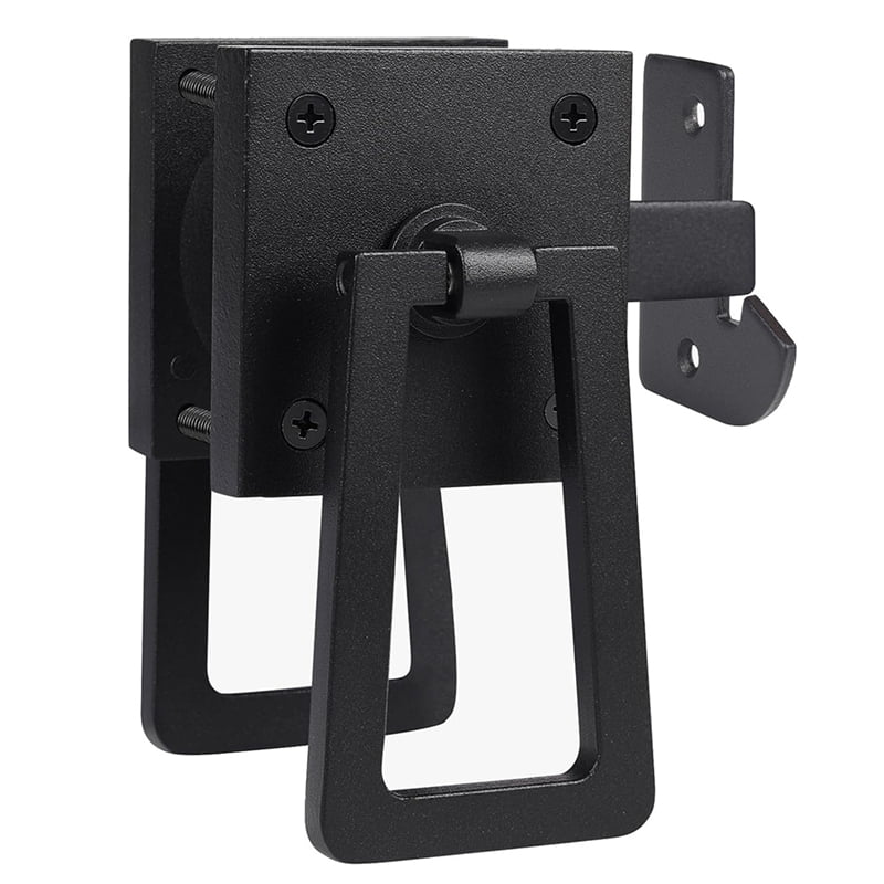 Heavy Duty Gate Latch, Double Side Gate Latches, Matte Black Fence Latch, Garden Door Latch